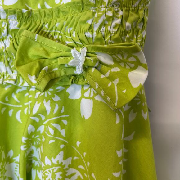 Jayne Copeland Green Floral Halter neck Vintage Dress Girls Size 8 - NWT - Picture 2 of 7
